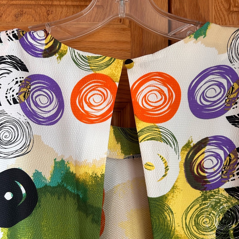 Colorful Abstract Patterned Dress - Picture 5 of 8